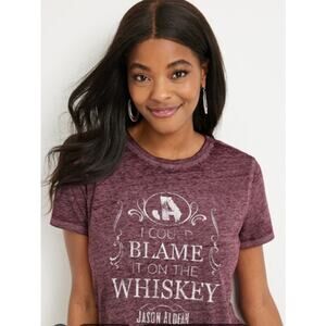 Maurices Thin Tee Jason Aldean "I Could Blame It On The Whiskey" - Size Large